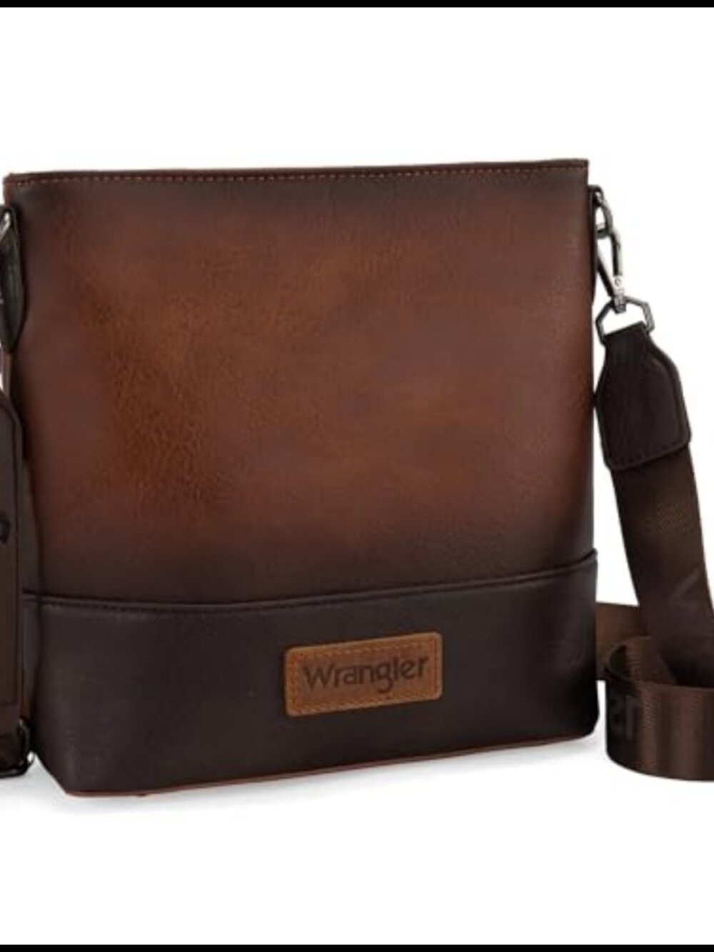 Wrangler Crossbody Bag Vegan Leather Shoulder Handbag
